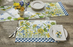 Sunny Day Tailored Valance and Table Linens - Multi