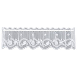 Tidepool Lace Tier Curtains - White