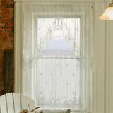 Tidepool Lace Tier Curtains - White