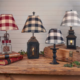 Wicklow Check Lampshade - Black