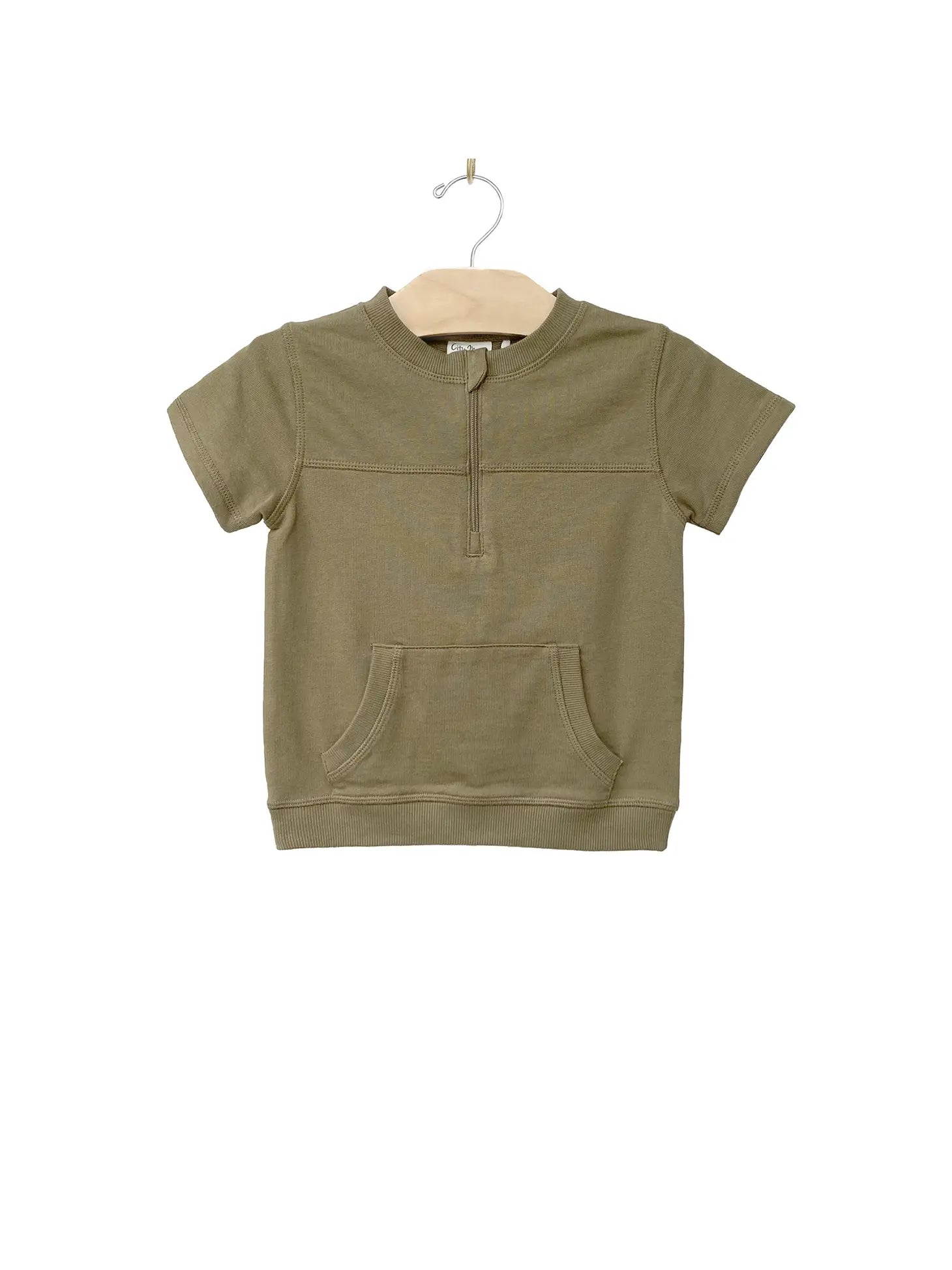 Dusky Green 1/2 Zip