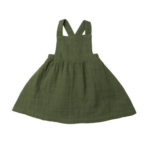 Muslin Chive Overall Dress