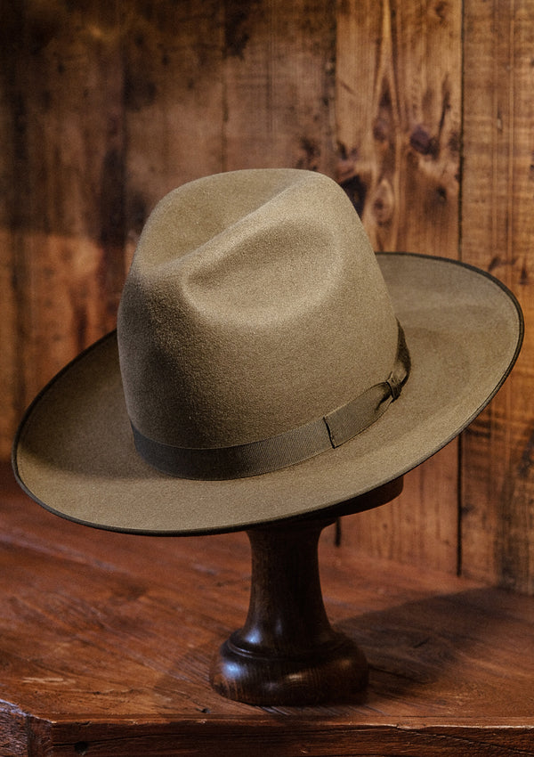 Barstow Wide Brim Fedora - Navy – Thomas Farthing London