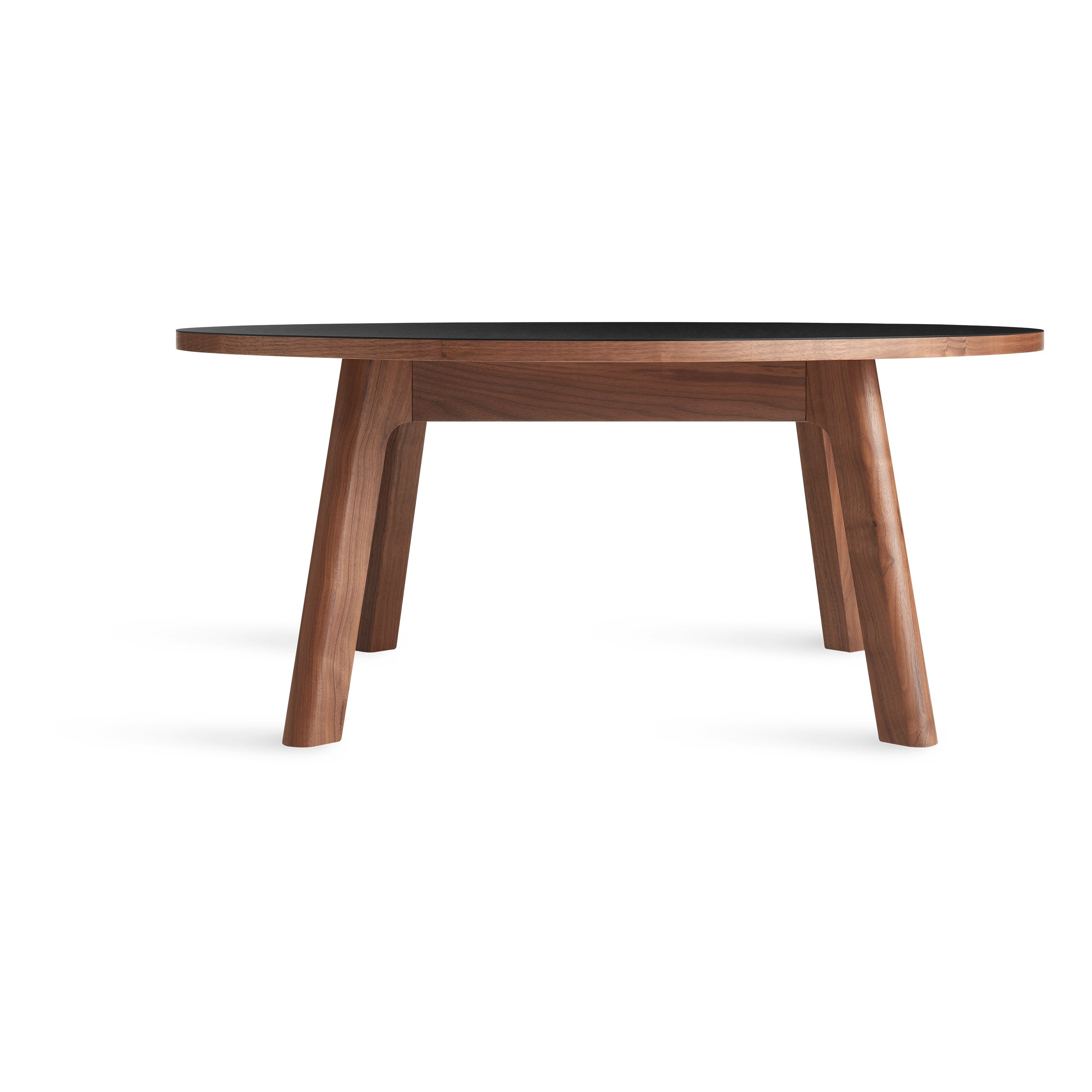 Apt Coffee Table - Black w/ Walnut base