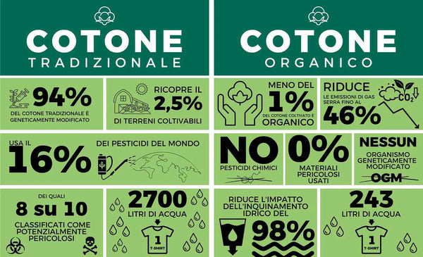 cotone tradizionale vs cotone biologico