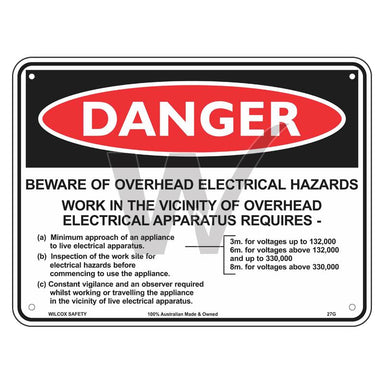 Danger Sign live wires