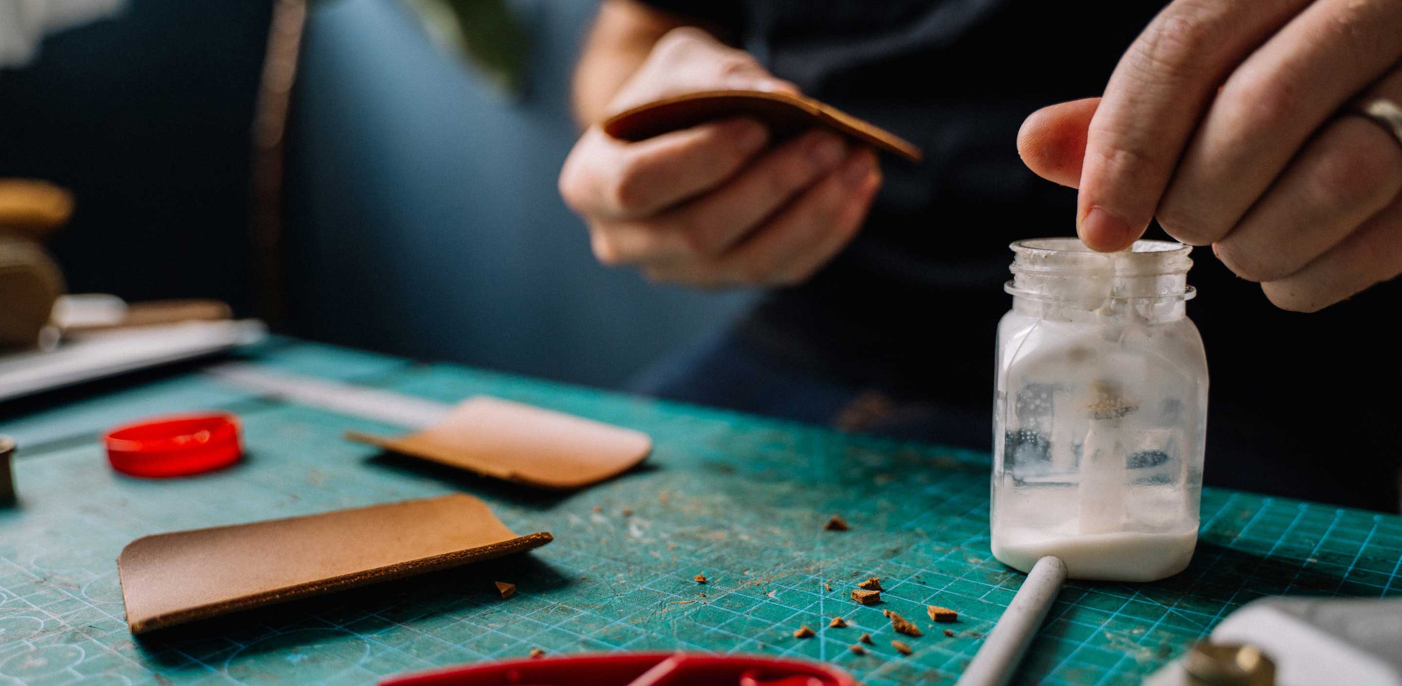 Using Glue To Put A Patch On A Leather Jacket