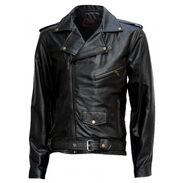 Cowhide Leather Motorcycle Jacket