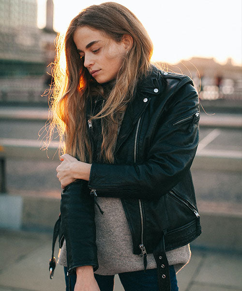 How To Wear A Leather Biker Jacket for Women?