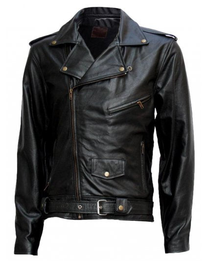 Terminator Black Motorcycle Leather