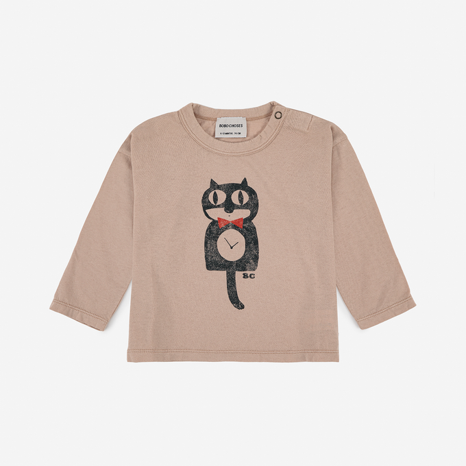 BOBOCHOSES　Cat o'clock long sleeve T-shirt