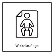 Kindertrage mit Wickelauflage