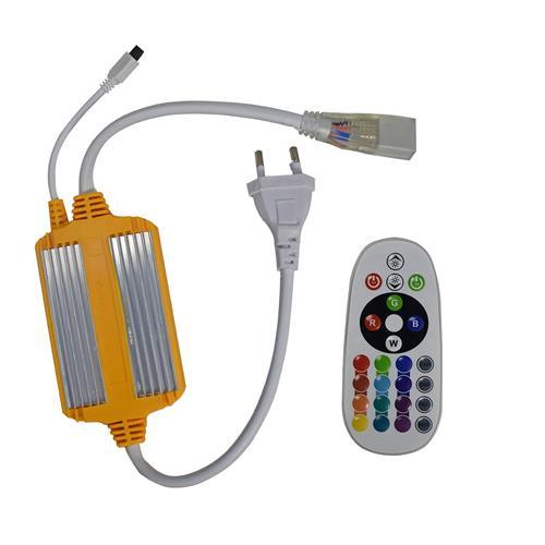 Controlador IR tira led 220V RGB 1500W, IP67 - LEDBOX