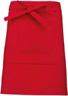 Avental Venti poliéster / algodão de comprimento Médio-Vermelho-One Size-RAG-Tailors-Fardas-e-Uniformes-Vestuario-Pro