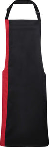 Avental longo bicolor-Preto / Vermelho-One Size-RAG-Tailors-Fardas-e-Uniformes-Vestuario-Pro