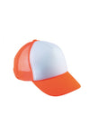 BONÉ TRUCKER CRIANÇA - 5 PAINÉIS-Branco / Fluorescent Laranja-One Size-RAG-Tailors-Fardas-e-Uniformes-Vestuario-Pro