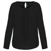 Blusa de senhora em crepe de manga comprida-Black-34 PT (34 FR)-RAG-Tailors-Fardas-e-Uniformes-Vestuario-Pro