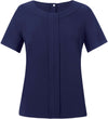 Blusa em crepe da China VERONA-Azul Marinho-36 EU (8 UK)-RAG-Tailors-Fardas-e-Uniformes-Vestuario-Pro
