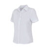 CAMISA DE MULHER DE MANGA CURTA-Branco-L-RAG-Tailors-Fardas-e-Uniformes-Vestuario-Pro