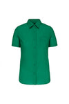 CAMISA DE SENHORA DE MANGA CURTA TRATAMENTO FÁCIL-Kelly Green-XS-RAG-Tailors-Fardas-e-Uniformes-Vestuario-Pro