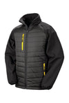 CASACO SOFTSHELL COMPASS em Preto-Preto / Amarelo-XS-RAG-Tailors-Fardas-e-Uniformes-Vestuario-Pro