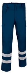 Calça Ril com Faixas Reflectoras-Azul Marinho-S-RAG-Tailors-Fardas-e-Uniformes-Vestuario-Pro
