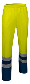 Calças de Alta Visibilidade Absecon-Amarelo Flor/Azul Marinho-S-RAG-Tailors-Fardas-e-Uniformes-Vestuario-Pro