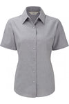Camisa Oxford Senhora m\curta Itália-Cinza-XS-RAG-Tailors-Fardas-e-Uniformes-Vestuario-Pro