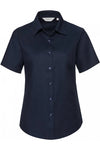 Camisa Oxford Senhora m\curta Itália-Marinho-XS-RAG-Tailors-Fardas-e-Uniformes-Vestuario-Pro