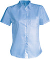 Camisa Popeline Feminina m\curta Tratamento Fácil - Mónaco-Bright Sky-XS-RAG-Tailors-Fardas-e-Uniformes-Vestuario-Pro