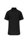 Camisa Popeline Masculina m\curta Tratamento Fácil - Mónaco-Preto-XS-RAG-Tailors-Fardas-e-Uniformes-Vestuario-Pro