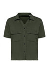 Camisa Senhora Oversize em Liocel-Khaki-XS-RAG-Tailors-Fardas-e-Uniformes-Vestuario-Pro