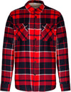 Camisa aos quadrados com forro em sherpa-Vermelho / Azul Marinho-S-RAG-Tailors-Fardas-e-Uniformes-Vestuario-Pro