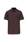 Camisa de Homem Mariano Manga Curta (1/3)-Brown-XS-RAG-Tailors-Fardas-e-Uniformes-Vestuario-Pro