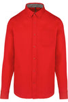 Camisa de homem de manga comprida em sarja-Red-XS-RAG-Tailors-Fardas-e-Uniformes-Vestuario-Pro