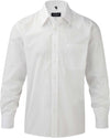 Camisa de homem em popeline de manga comprida-Branco-S-RAG-Tailors-Fardas-e-Uniformes-Vestuario-Pro