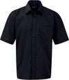 Camisa de homem em popeline de manga curta-Preto-S-RAG-Tailors-Fardas-e-Uniformes-Vestuario-Pro