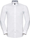 Camisa de manga comprida Herringbone-Branco / Silver / Convoy Grey-S-RAG-Tailors-Fardas-e-Uniformes-Vestuario-Pro
