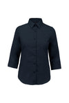 Camisa de senhora Mariana de mangas 3/4-Navy-XS-RAG-Tailors-Fardas-e-Uniformes-Vestuario-Pro