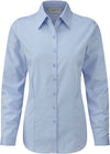 Camisa de senhora de manga comprida Herringbone-Light Azul-XS-RAG-Tailors-Fardas-e-Uniformes-Vestuario-Pro