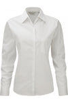 Camisa de senhora de manga comprida em popeline-Branco-S-RAG-Tailors-Fardas-e-Uniformes-Vestuario-Pro