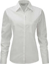 Camisa de senhora de manga comprida em popeline-Branco-XS-RAG-Tailors-Fardas-e-Uniformes-Vestuario-Pro