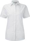 Camisa de senhora de manga curta Ultimate Stretch-Branco-XS-RAG-Tailors-Fardas-e-Uniformes-Vestuario-Pro