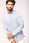 Camisa em algodão twill com aspecto lavado de homem-RAG-Tailors-Fardas-e-Uniformes-Vestuario-Pro