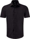 Camisa justa de manga curta-Preto-S-RAG-Tailors-Fardas-e-Uniformes-Vestuario-Pro