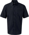 Camisa oxford de homem de manga curta-Preto-M-RAG-Tailors-Fardas-e-Uniformes-Vestuario-Pro