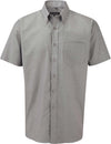 Camisa oxford de homem de manga curta-Silver-S-RAG-Tailors-Fardas-e-Uniformes-Vestuario-Pro