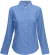 Camisa oxford de senhora de manga comprida (65-002-0)-Oxford Azul-XS-RAG-Tailors-Fardas-e-Uniformes-Vestuario-Pro