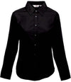Camisa oxford de senhora de manga comprida (65-002-0)-Preto-XS-RAG-Tailors-Fardas-e-Uniformes-Vestuario-Pro