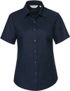 Camisa oxford de senhora de manga curta-Bright Azul Marinho-XS-RAG-Tailors-Fardas-e-Uniformes-Vestuario-Pro